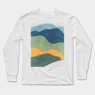 Abstract Colour Artwork Long Sleeve T-Shirt